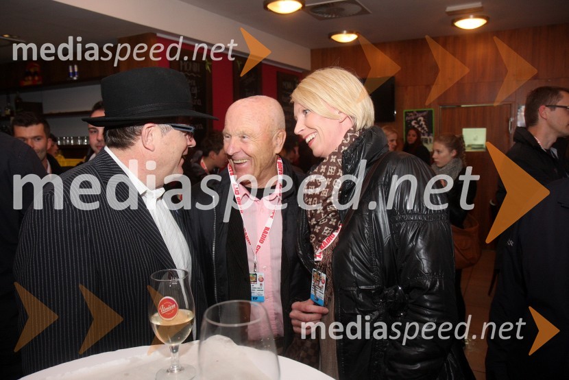 Dr. Andrej Fištravec, župan MOM; Božo Dimnik, lobist; Barbara NovakRadio City, koncert 2013
