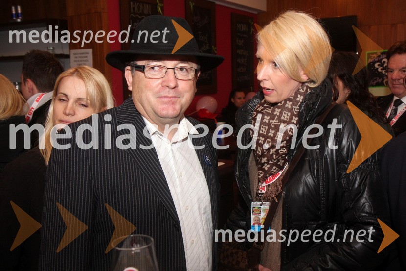 Dr. Andrej Fištravec, župan MOM; Barbara NovakRadio City, koncert 2013