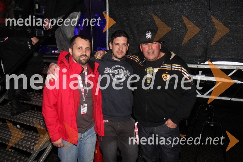 Dejan Vedlin;&nbsp;Tine Križanič;&nbsp;Matjaž Šalamun - Šalca, ekipa Reporter MilanRadio City, koncert 2013