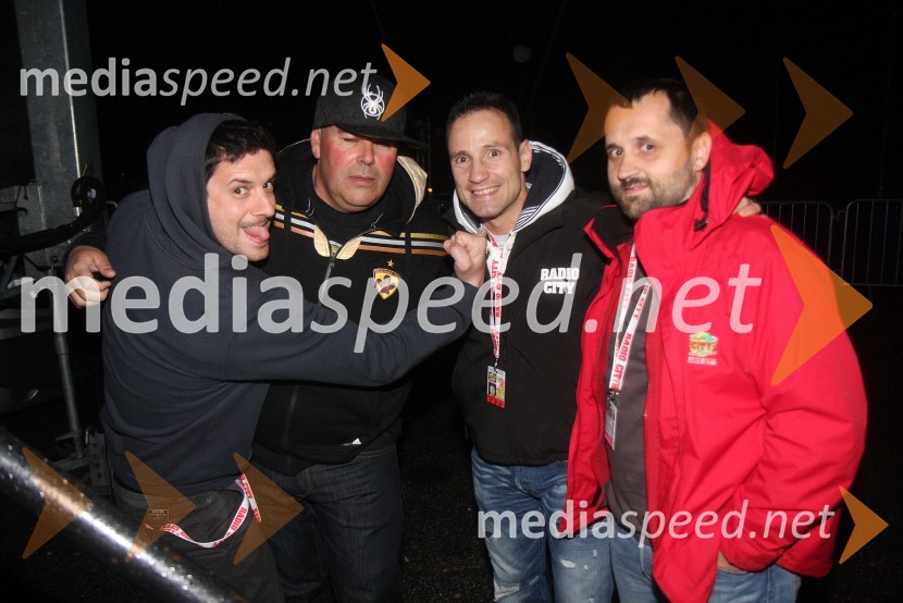 Tine Križanič;&nbsp;Matjaž Šalamun - Šalca, ekipa Reporter Milan;&nbsp;Tomaž Barada, taekwondoist ter kickboksar; Dejan Vedlin, ekipa Reporter MilanRadio City, koncert 2013