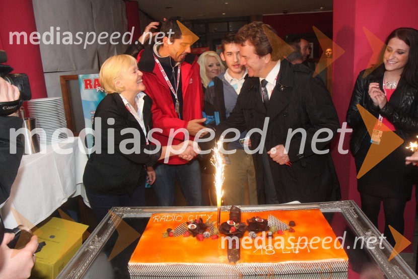 ...; Bor Grainer, odgovorni urednik radia City; Mišo Hölbl, direktor in lastnik radia CityRadio City, koncert 2013