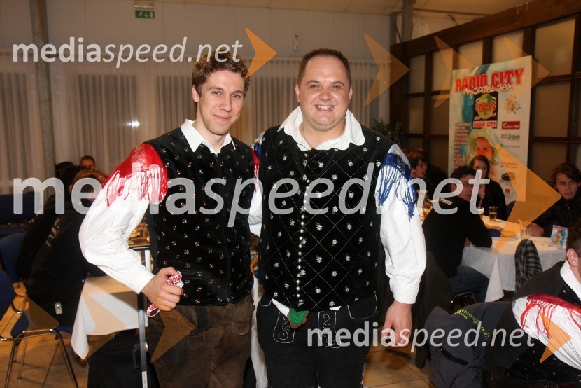 Saša Avsenik, glasbenik; Blaž Švab, član skupine ModrijaniRadio City, koncert 2013