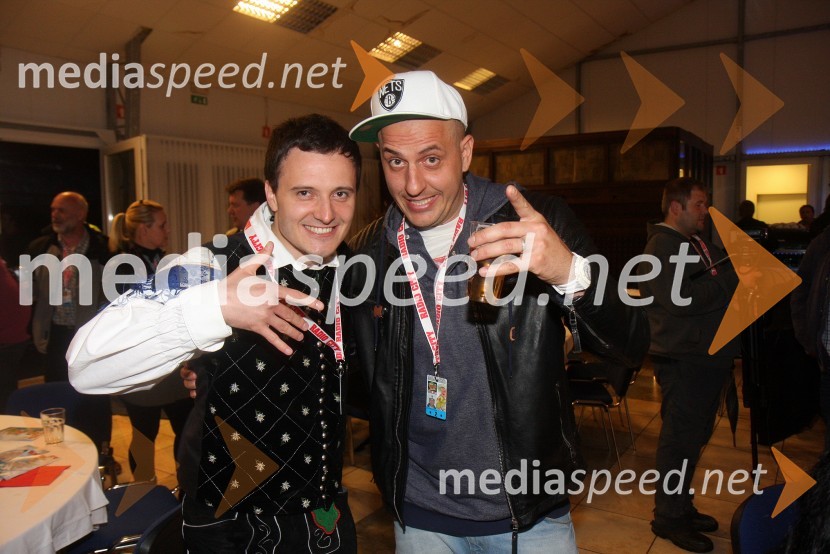 Blaž Švab, član skupine Modrijani; Boštjan Čukur - 6pack Čukur, raperRadio City, koncert 2013