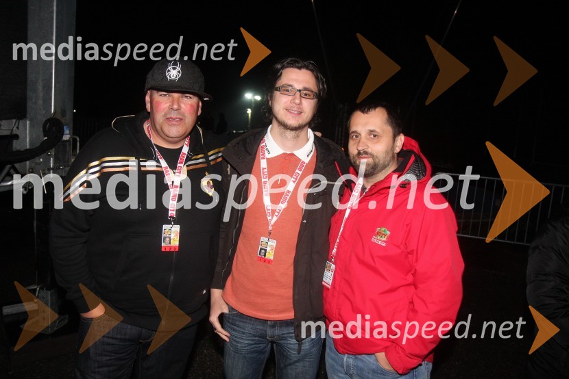 Matjaž Šalamun - Šalca, ekipa Reporter Milan; Aljaž Mejal; Dejan Vedlin, ekipa Reporter MilanRadio City, koncert 2013