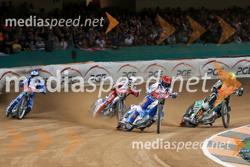 Matej Žagar (Slo);  Jaroslaw Hampel (Pol); Nicki Pedersen (Dan); Chris Holder (Avs)Speedway VN Velike Britanije Cardiff