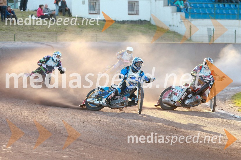 Guglielmo Franchetti (Italija); Santiago Martinez (Argentina); Andriy Kobrin (Ukrajina); Denis Štojs (Slovenija)Speedway, dirka za Zlati znak občine Krško 2013