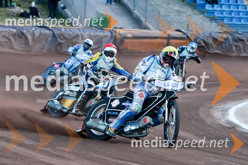 Jakub Jamrog (Poljska); Andrey Kudryashov (Rusija), Marcin Jedrzejewski (Poljska); Franchetti Guglielmo (Italija)Speedway, dirka za Zlati znak občine Krško 2013