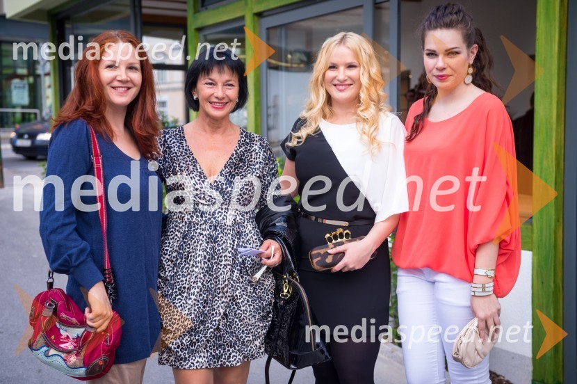 Sonja Javornik, novinarka; Azra Širovnik, pisateljica; Danica Lovenjak, novinarka; Mateja Eber, Krznarstvo EberOtvoritev restavracije Saraj