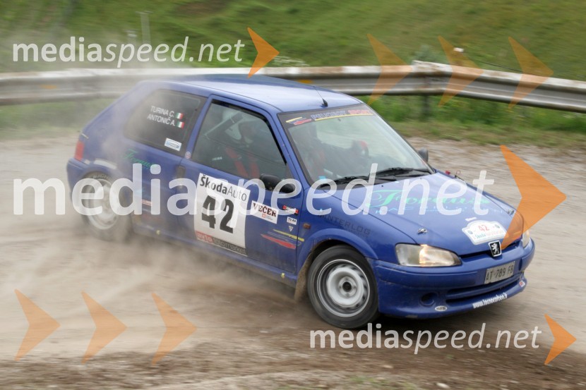 Aleš Antonič in Christian Turina (Slovenija)RALLY, 3.Škoda rally Maribor