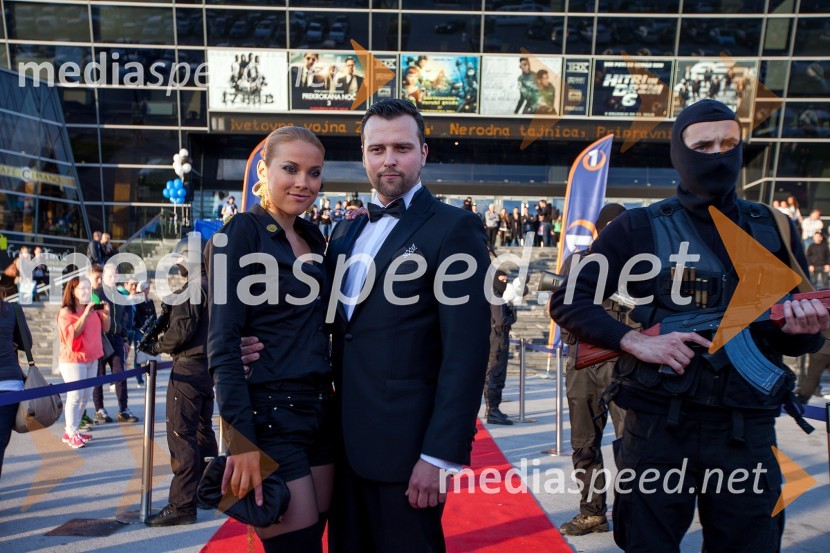 Katarina Jurkovič, igralka; Aljoša Kovačič, igralecPremiera filma Izhod