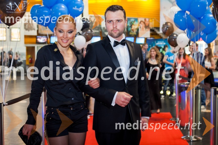 Katarina Jurkovič, igralka; Aljoša Kovačič, igralecPremiera filma Izhod