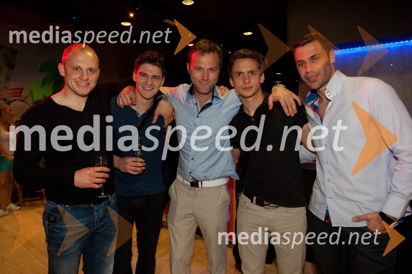 Žiga Zaplotnik; Blaž Zaplotnik; Blaž Kramar; Blaž Brudar; Bojan Ilijanič, mister Universe 2010Mister Slovenije 2013 je Jure Rugani