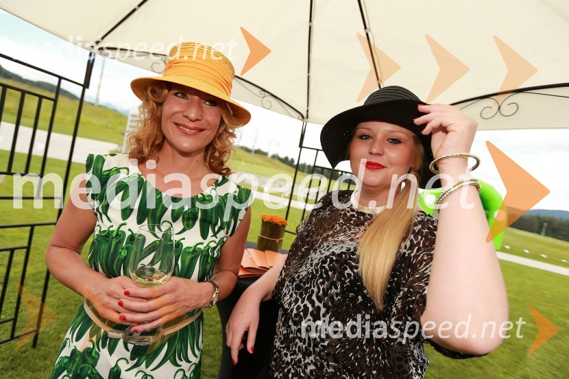 Polona Okorn, Rimske Terme d.o.o.; Evelin Krajnc, marketing Rimske Terme d.o.o.;Lady piknik pod klobuki 2013