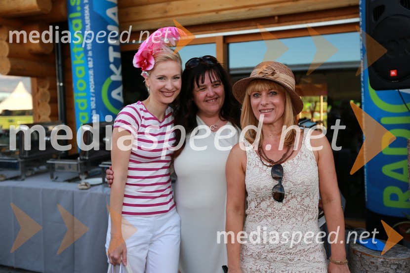 Maja Ferme, modna oblikovalka; Višnja Gavran, organizatorka dogodkov na Krater Media; Barbra Jermann, urednica revije LadyLady piknik pod klobuki 2013