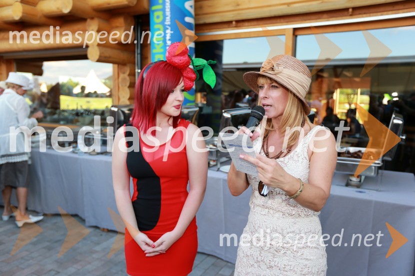 Tjaša Destvenšek ; Barbra Jermann, urednica revije LadyLady piknik pod klobuki 2013