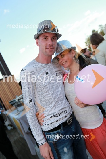 Domen Mavrič; Nina Vipotnik Mavrič, vodja marketinga v EmporiumuLady piknik pod klobuki 2013