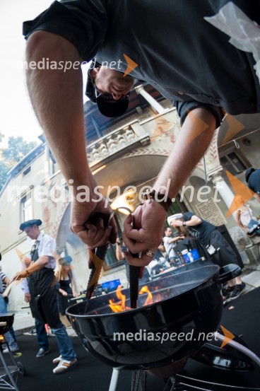 Gregor Skočir, pevec skupine Big Foot MamaJack Daniel's BBQ party 2013