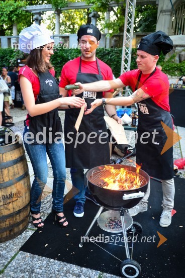 Nuša Lesar, voditeljica; Mirko Mayer, novinar; Jan Golja, producent; Ekipa SvetJack Daniel's BBQ party 2013