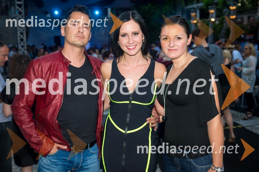 Sašo Fleiss, tržnik; Katja Šadl, Radio 1; Neja JugovicJack Daniel's BBQ party 2013