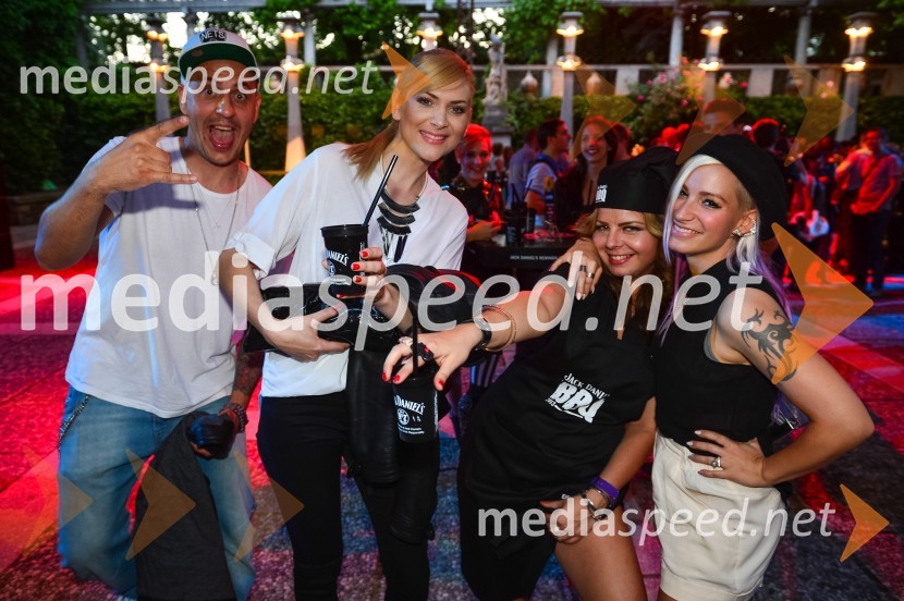 6pack Čukur, raper; Manca Špik, pevka; Neisha, pevka; Alya, pevkaJack Daniel's BBQ party 2013