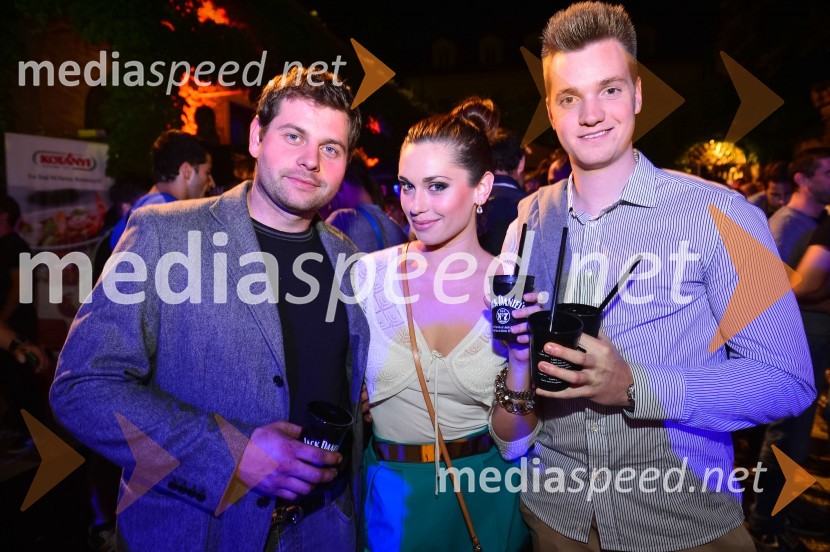 Gašper Perovšek, Avto Perovšek; Lea Perovšek, nekdanja plesalka in Miss Športa 2010; Gašper Slak, &nbsp;ekstremni smučar in fant Lee PerovšekJack Daniel's BBQ party 2013