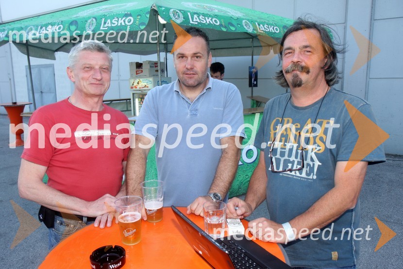 Slobodan Mageš-Magi, DJ;&nbsp;Aleš Starič, gostinec;&nbsp;Vladimir Šega, organizator koncertaPiše se leto 2013