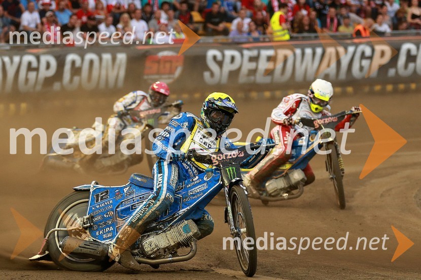 Fredrik Lindgren (Šve); Matej Žagar (Slo); Krzysztof Kasprzak (Pol)Speedway VN Poljske