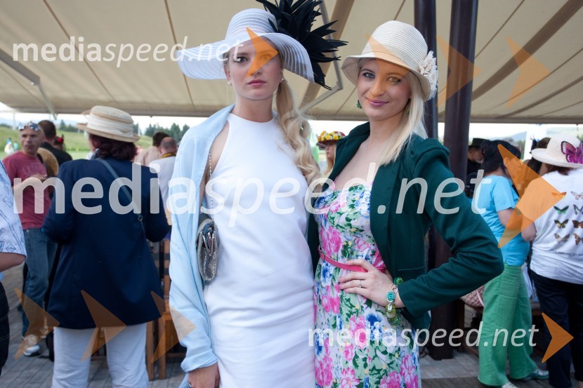 Lana Mahnič Jekoš, miss Slovenije 2011; Marika Savšek, miss Universe 2010Lady piknik pod klobuki 2013