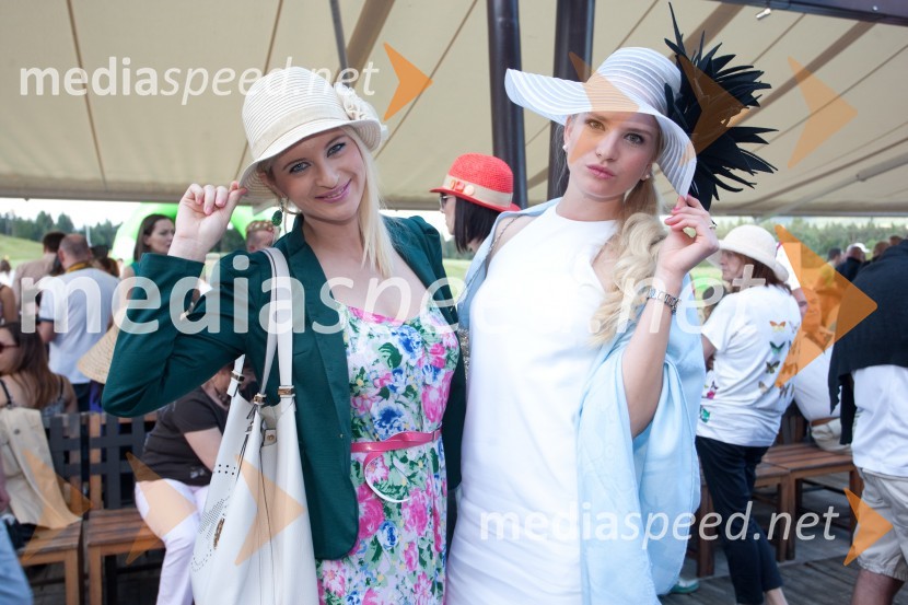 Marika Savšek, miss Universe 2010;  Lana Mahnič Jekoš, miss Slovenije 2011Lady piknik pod klobuki 2013