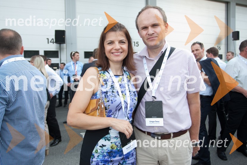 Sonja Šmuc, izvršna direktorica Združenja Manager; Gregor Šmuc, odgovoren za prodajo podjetjem pri Peugeot Slovenija d.o.o.Niki Lauda na Business TopTalk 2013