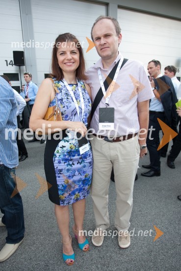 Sonja Šmuc, izvršna direktorica Združenja Manager; Gregor Šmuc, odgovoren za prodajo podjetjem pri Peugeot Slovenija d.o.o.Niki Lauda na Business TopTalk 2013