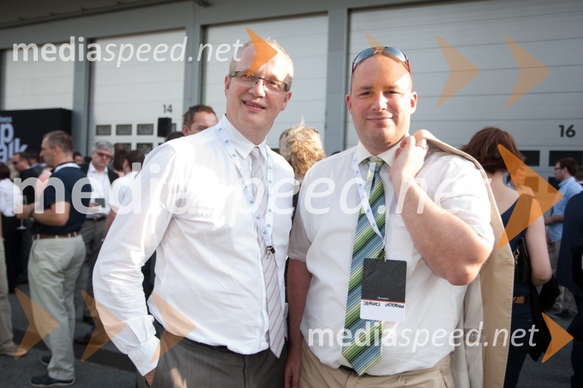 Christof Droste, direktor Hella Saturnus Slovenija; Jernej OstermanNiki Lauda na Business TopTalk 2013