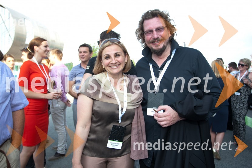 Irena Zupančič Cimerman, Simobil; Uroš Zajec, Pro Fit d.o.o.Niki Lauda na Business TopTalk 2013