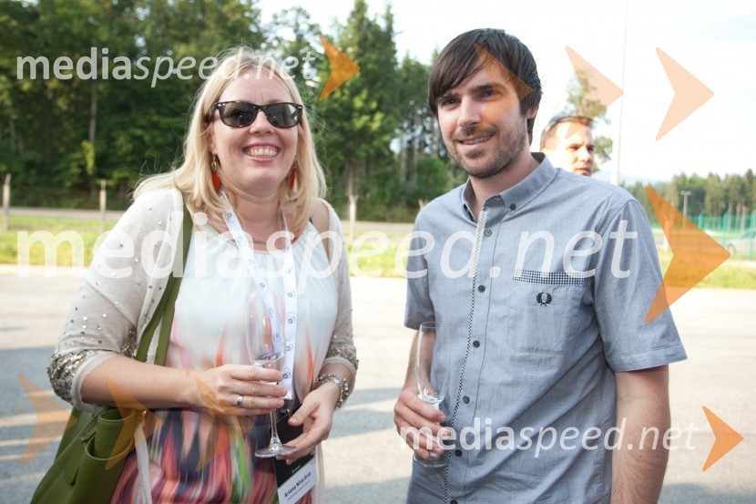 Ariana Nina Eror, direktorica trženja Marketing magazina; David MosičNiki Lauda na Business TopTalk 2013