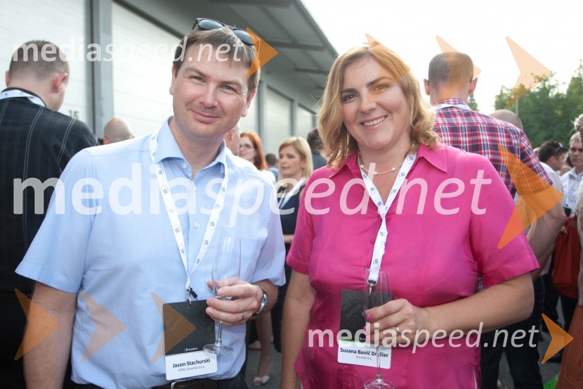 Jason Stachurski, KPMG Slovenija; Suzana Banič Drašler, SimobilNiki Lauda na Business TopTalk 2013