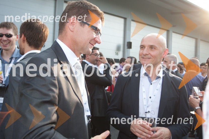Dejan Turk, direktor Simobila; Branko Čakarmiš, programski direktor Pro PlusaNiki Lauda na Business TopTalk 2013