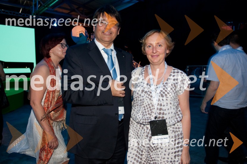 Andrej Božič, Steklarna Hrastnik; Ksenija Špiler Božič, BB SvetovanjeNiki Lauda na Business TopTalk 2013