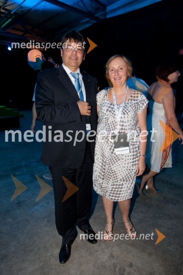 Andrej Božič, Steklarna Hrastnik; Ksenija Špiler Božič, BB SvetovanjeNiki Lauda na Business TopTalk 2013
