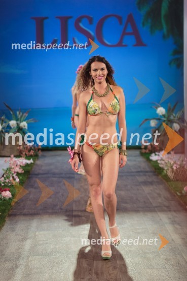 Mirela Korač, manekenkaLisca, predstavitev nove kolekcije za pomlad in poletje 2014