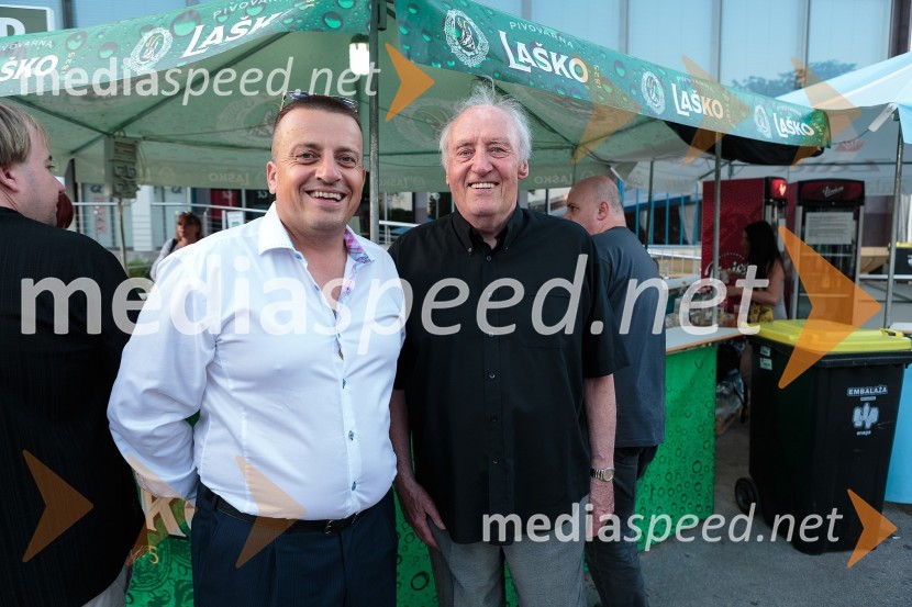 Joc Pečečnik, lastnik družbe Elektronček d.d.;&nbsp;Mojmir Sepe, skladateljPoletna noč, koncert