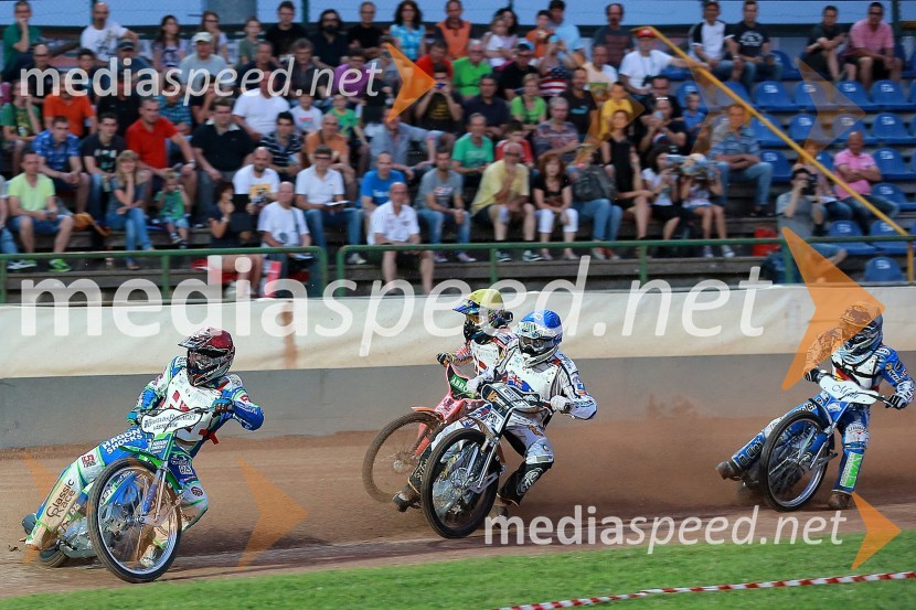 Hans Andersen (Danska); Michael Jepsen Jensen (Danska); Cameron Jackson Woodward (Avstralija); Max Dilger (Nemčija)Speedway, kvalifikacije SP 2014, polfinale