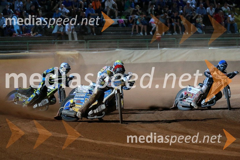 Troy Batchelor (Avstralija);  Matic Voldrih (Slovenija); Norbert Magosi, (Madžarska)Speedway, kvalifikacije SP 2014, polfinale