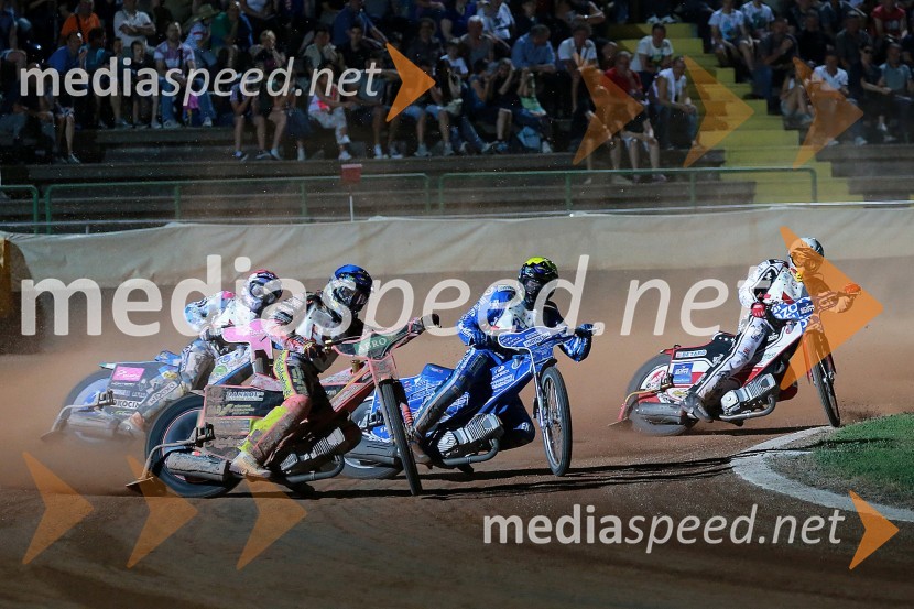 Jakub Jamrog (Poljska); Michael Jepsen Jensen (Danska); Matej Žagar (Slovenija); Maciej Janowski (Poljska)Speedway, kvalifikacije SP 2014, polfinale