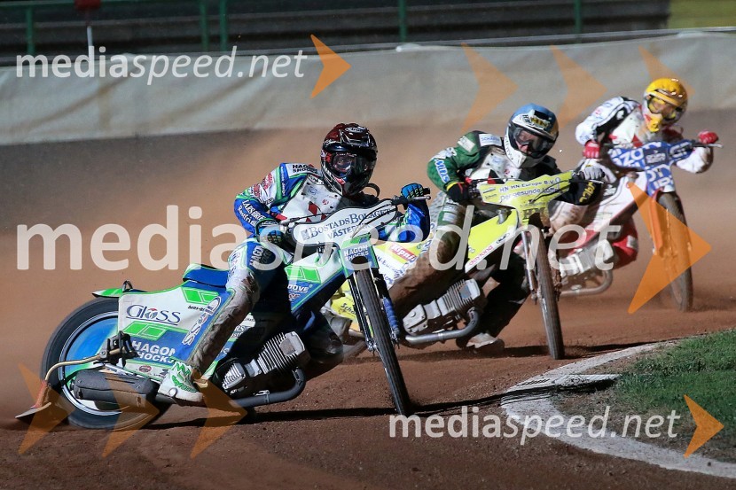 Troy Batchelor (Avstralija); Martin Smolinski (Nemčija); Maciej Janowski (Poljska)Speedway, kvalifikacije SP 2014, polfinale