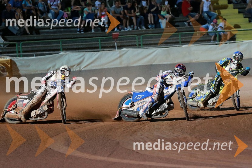 Maciej Janowski (Poljska); Jurica Pavlic (Hrvaška); Troy Batchelor (Avstralija)Speedway, kvalifikacije SP 2014, polfinale