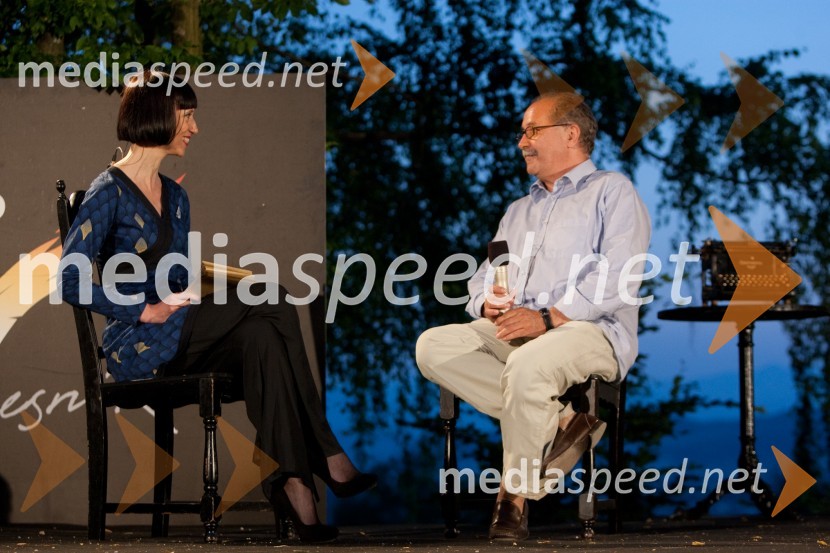 Tina Košir Mazi, voditeljica; Marko Sosič, pisateljKresna noč 2013