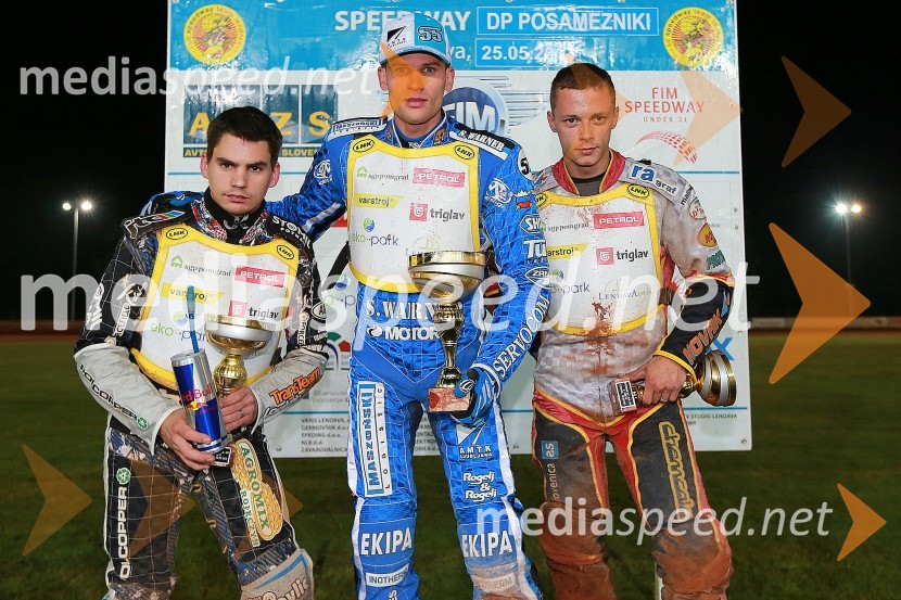 Jurica Pavlic (SK Unia Goričan); Matej Žagar (AMTK Ljubljana); Aleksander Čonda (ST Lendava)Napoved finalne dirke DP v speedwayu
