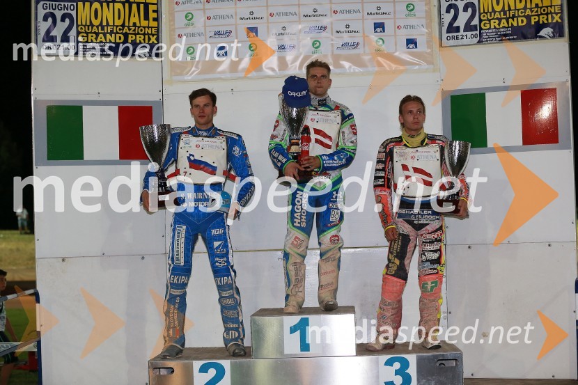 Matej Žagar (Slovenija); Hans Andersen (Danska); Michael Jepsen JensenSpeedway, kvalifikacije SP 2014, polfinale