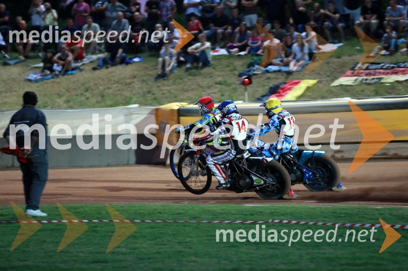 Troy Batchelor (Avstralija); Krzystof Buczkowski (Poljska); Jakub Jamrog (Poljska)Speedway, kvalifikacije SP 2014, polfinale