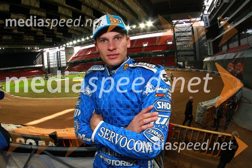 Matej Žagar (AMTK Ljubljana) na stadionu Parken v KopenhagnuSlovenski multi prvak odločen, da ne bo ponavljal zgodovine na VN Danske